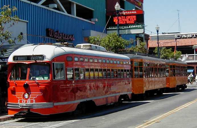 San Francisco MUNI Pacific Electric PCC streetcar 1061